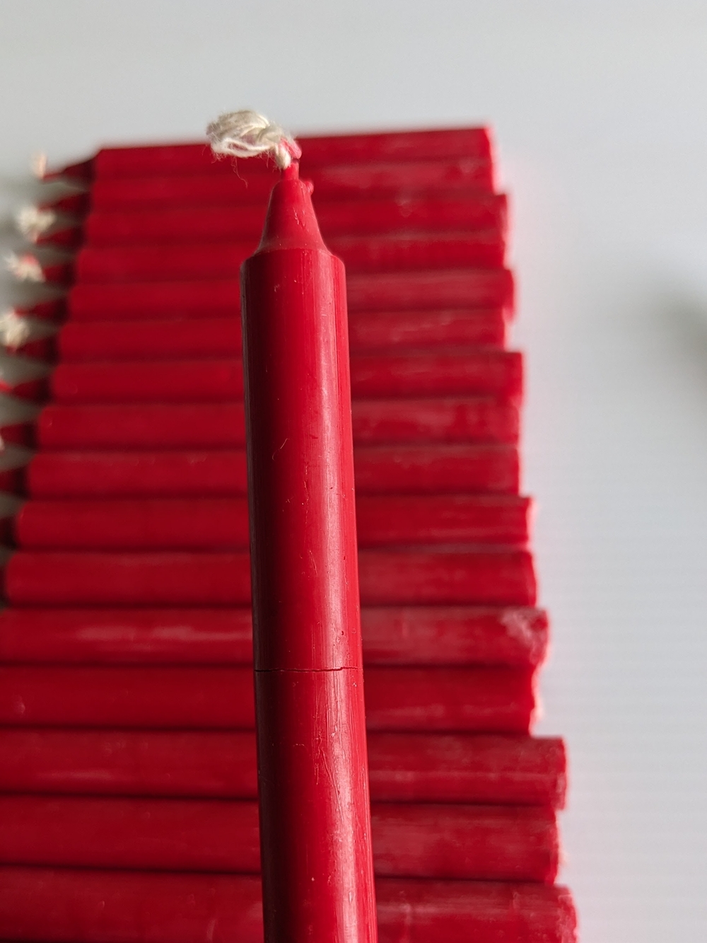 Vintage Swedish Red Christmas Tree Candles Set of 19 - Picture 4 of 9